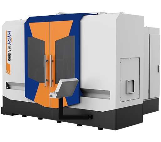 Nine-axis sawing and milling compound machining center